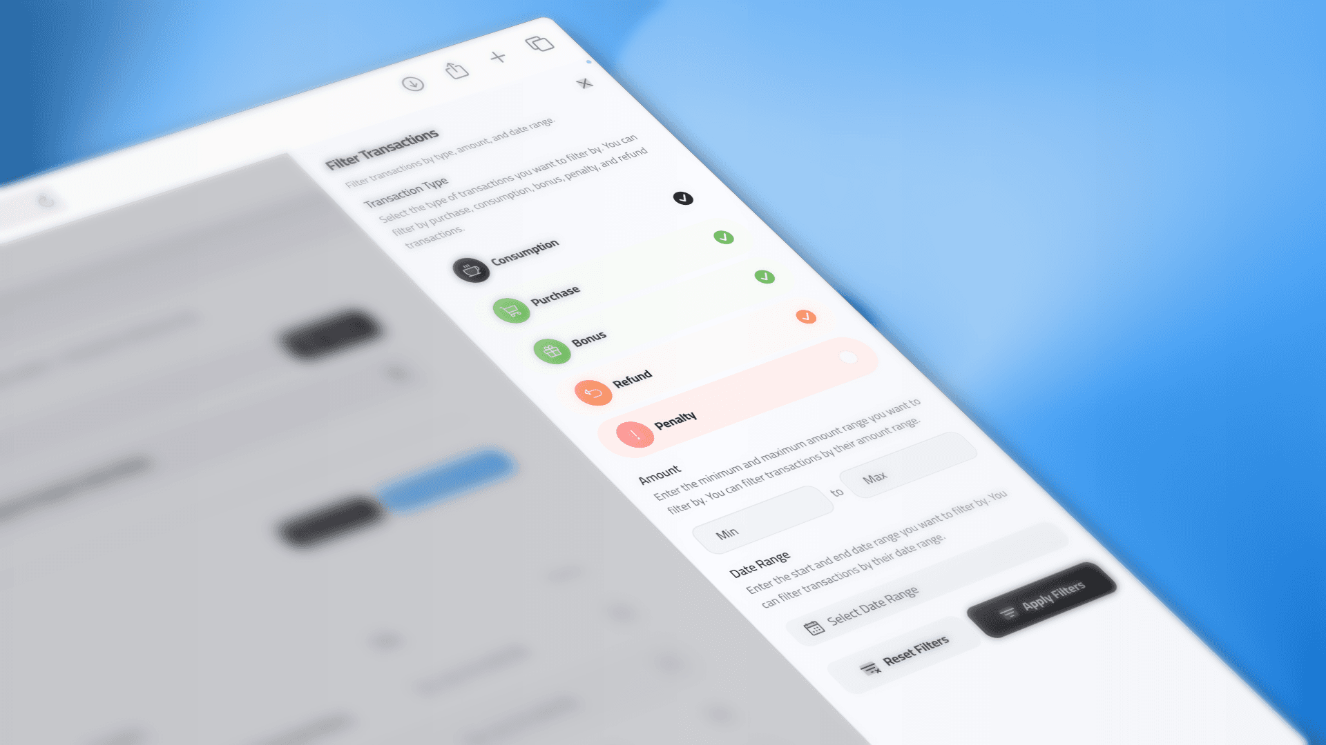 Ledger Filters: Granular audit tools for transaction types (Purchase vs Consumption).